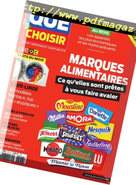 Que Choisir – Janvier 2019 Cover