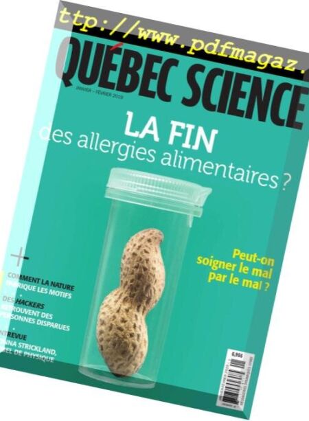 Quebec Science – Janvier-Fevrier 2019 Cover