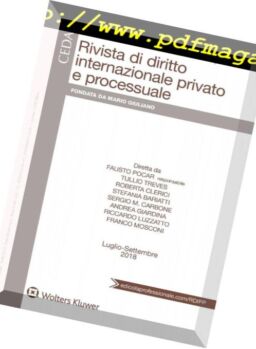 Rivista di Diritto Internazionale Privato e Processuale – Luglio-Settembre 2018