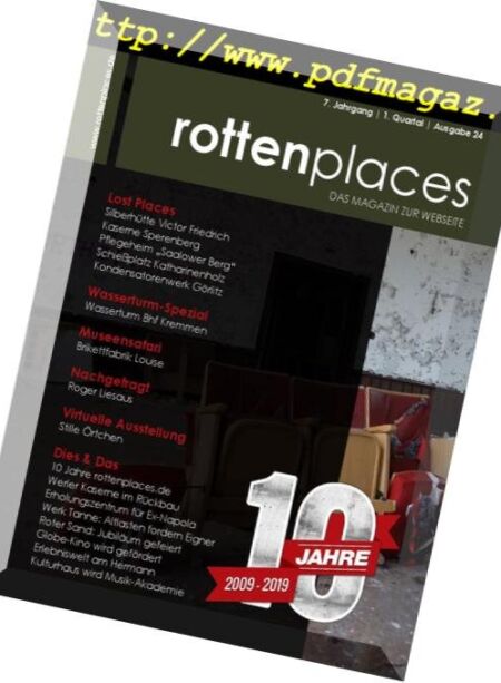 Rottenplaces Magazin – N 1, 2019 Cover