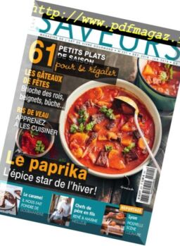 Saveurs France – Decembre 2018 – Janvier 2019