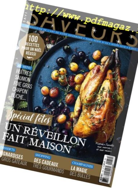 Saveurs – Hors-Serie N34 – Hiver 2018 Cover