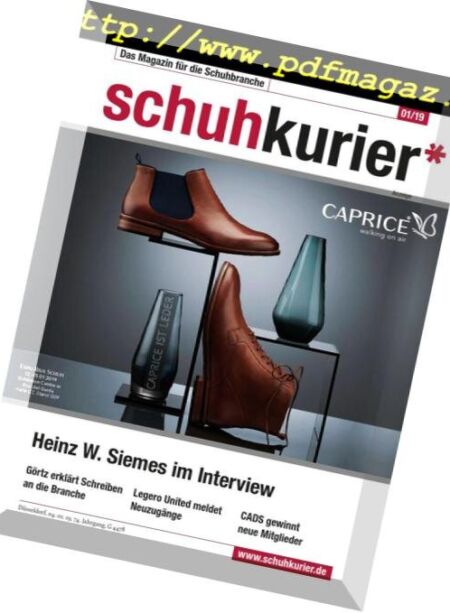 schuhkurier – 07 Januar 2019 Cover
