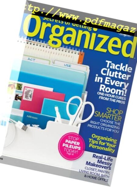 Secrets of Getting Organized – February 2015 Cover