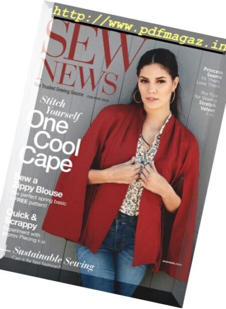 Sew News – February 2019 Cover
