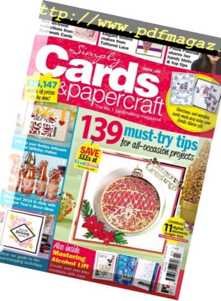 Simply Cards & Papercraft – December 2018 Cover