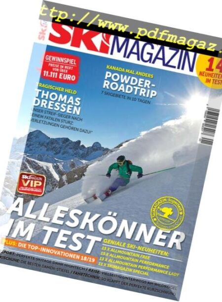 Skimagazin – Januar 2019 Cover