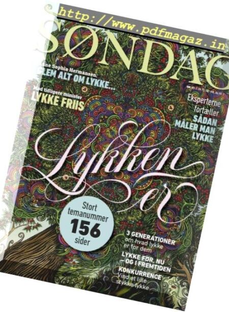 Sondag – 29 december 2018 Cover