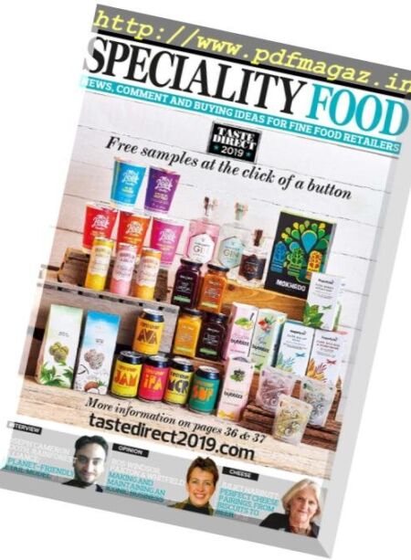 Speciality Food – January 2019 Cover