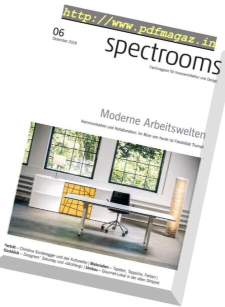 Spectrooms Magazin – Dezember 2018 Cover
