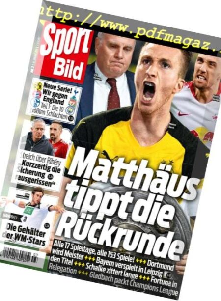Sport Bild – 17 Januar 2019 Cover