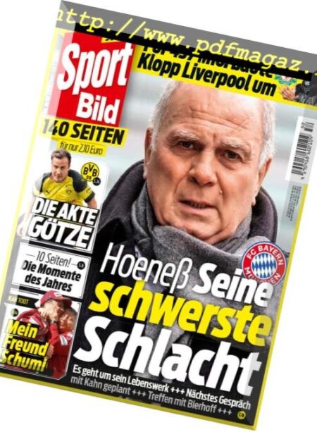 Sport Bild – 19 Dezember 2018 Cover