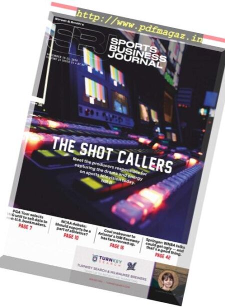 SportsBusiness Journal – 19 November 2018 Cover