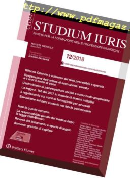 Studium Iuris – Dicembre 2018