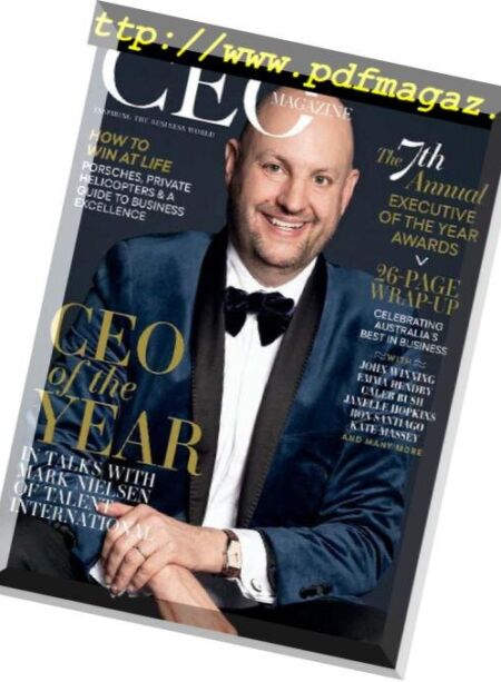 The CEO Magazine Australia & New Zealand – January 2019 Cover