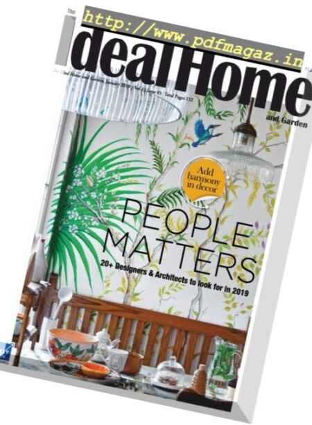 The Ideal Home and Garden – January 2019 Cover