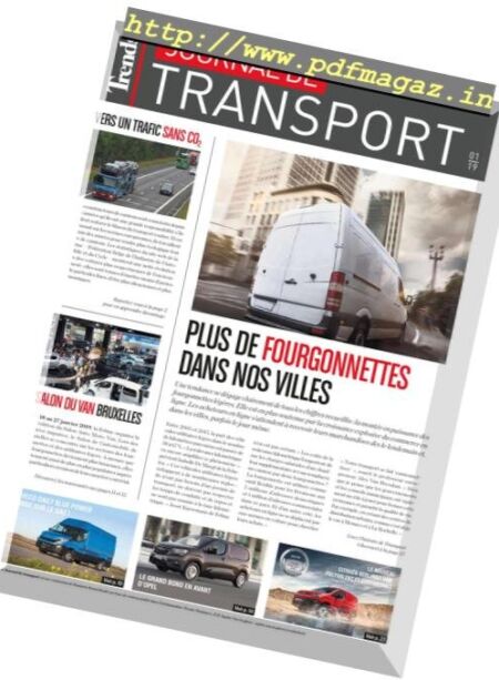 Trends Journal de Transport – Janvier 2019 Cover