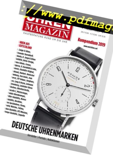 Uhren-Magazin Sonderheft – November 2018 Cover