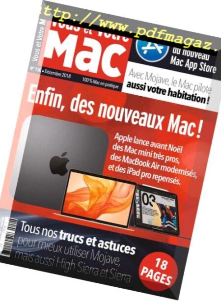 Vous et Votre Mac – Decembre 2018 Cover