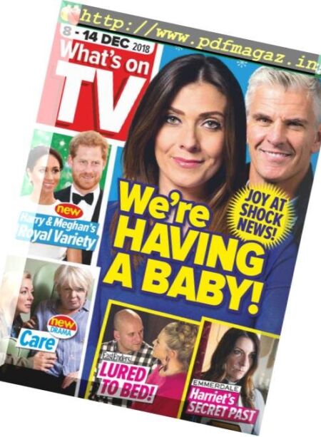 What’s on TV – 08 December 2018 Cover