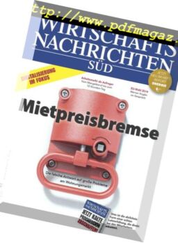 Wirtschaftsnachrichten Sud – Dezember 2018