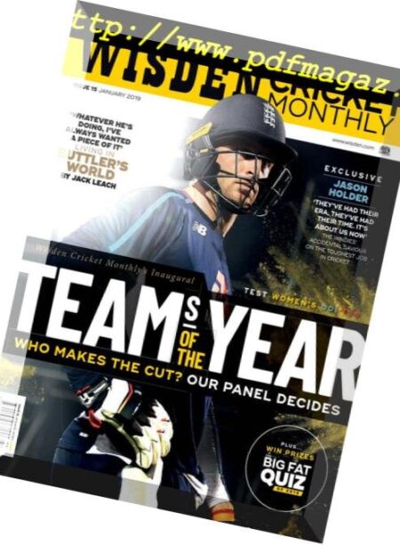 Wisden Cricket Monthly – December 2018 Cover