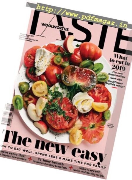 Woolworths Taste – January 2019 Cover