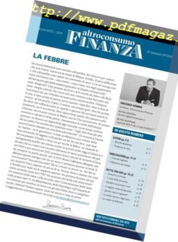 Altroconsumo Finanza – 29 Gennaio 2019