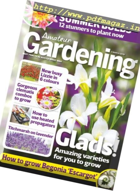 Amateur Gardening – 12 March 2019 Cover