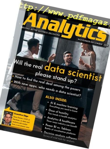 Analytics Magazine – November-December 2018 Cover