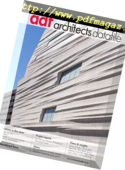 Architects Datafile (ADF) – 07 2016