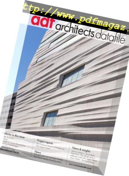 Architects Datafile (ADF) – 07 2016 Cover