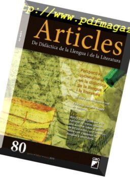 Articles Didactica de la Llengua i de la Literatura – gener 2019