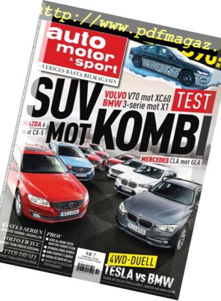 Auto Motor & Sport Sverige – 15 mars 2016 Cover