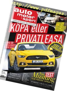 Auto Motor & Sport Sverige – 27 oktober 2015