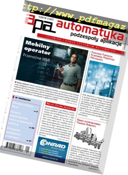 Automatyka Podzespoly Aplikacje – Styczen 2019 Cover