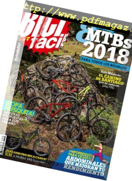 Bicifacil – Junio-Agosto 2018 Cover