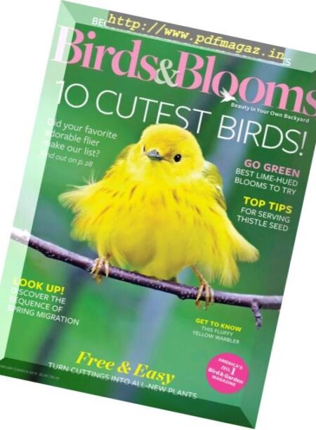 Birds & Blooms – February-March 2019 Cover