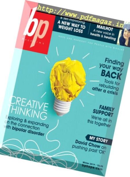 bp Magazine for Bipolar – January 2019 Cover