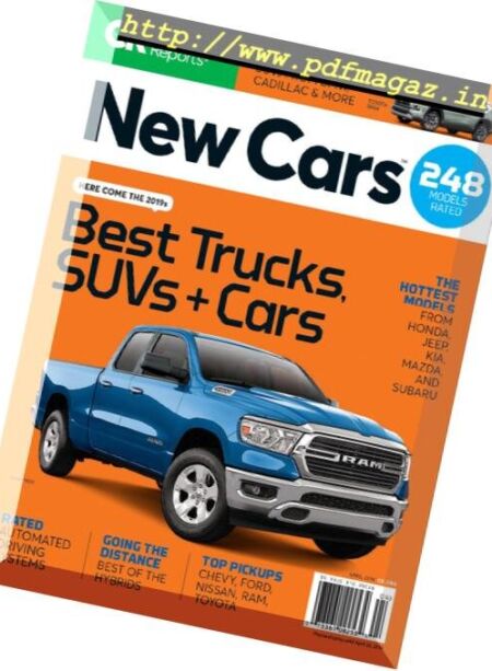 Consumer Reports New Cars – April 2019 Cover