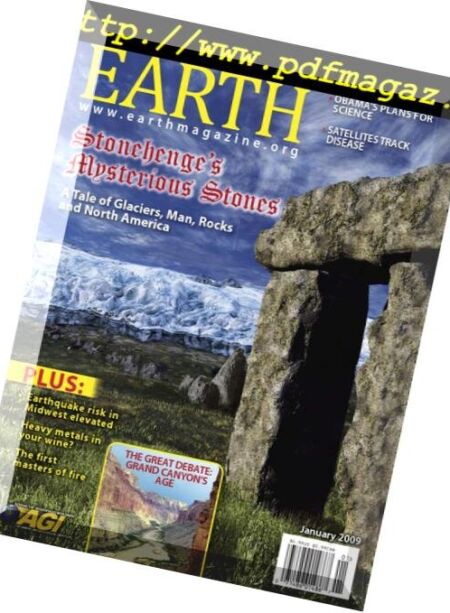 Earth Magazine – January 2009 Cover