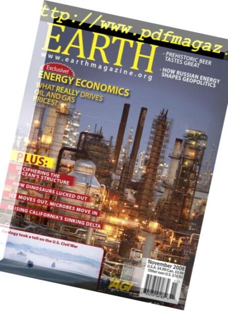 Earth Magazine – November 2008 Cover