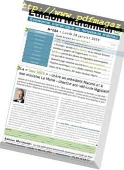 edition Multimedia – 28 janvier 2019
