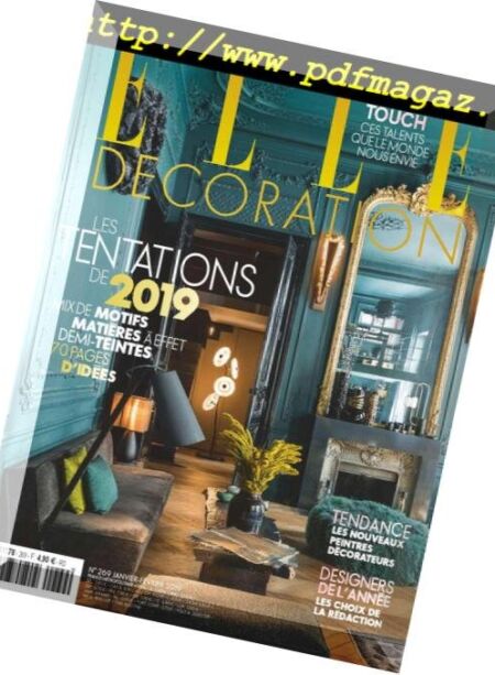 Elle Decoration France – fevrier 2019 Cover