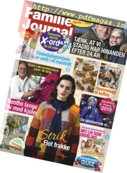 Familie Journal – 21 januar 2019