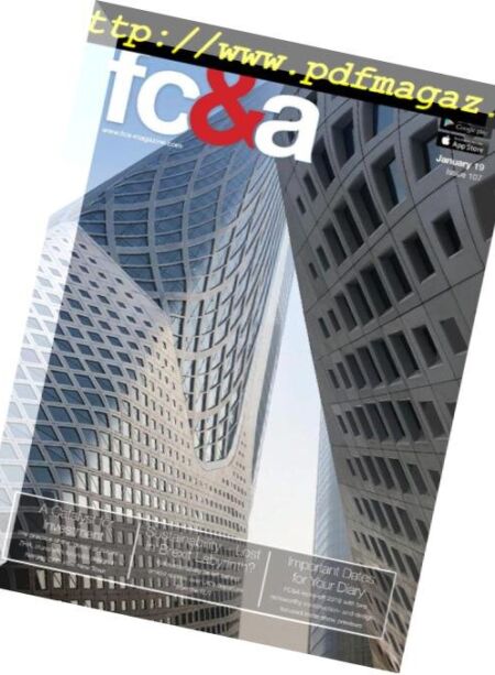 FC&AFuture Constructor & Architect – January 2019 Cover
