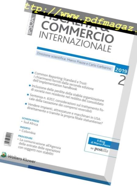 Fiscalita & Commercio Internazionale – Febbraio 2019 Cover