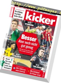 Kicker – 17 Januar 2019