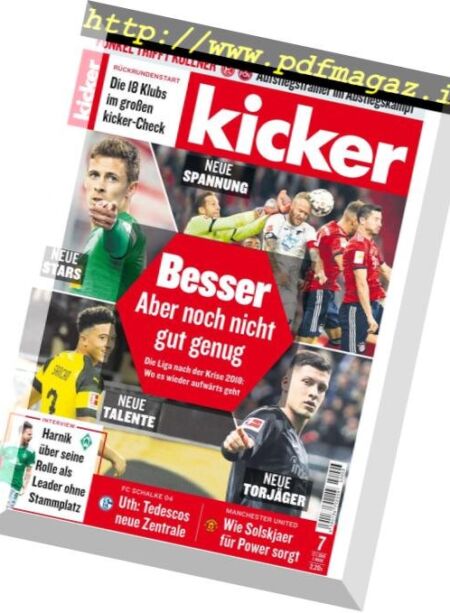 Kicker – 17 Januar 2019 Cover