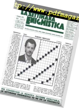 La Settimana Enigmistica – 31 Gennaio 2019